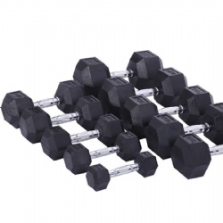 Rubber Hex Dumbbell