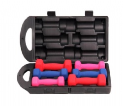 Vinyl dumbbell set